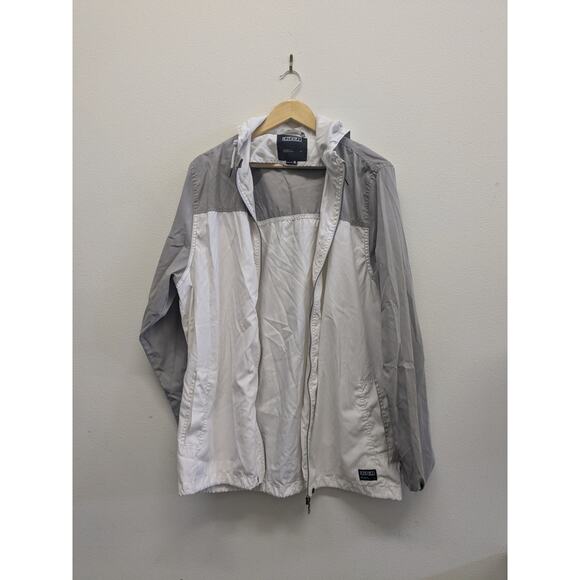 Ezekeil white and gray color block windbreaker size XL - Picture 4 of 8